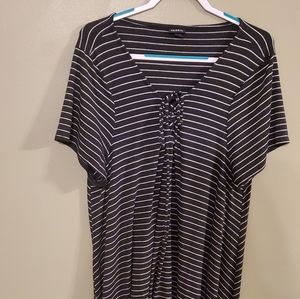 Torrid size 3 black and white dress
